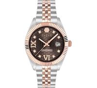 Philipp Plein Women's Watch Analogue Quartz Date Superlative Stainless Steel, Bic/Brown- Pwyfa0325