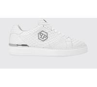 PHILIPP PLEIN Python Print Leather Sneakers with Hexagon - Size: 40 - male