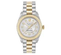 Philipp Plein Queen Supreme Women's Analogue Quartz Watch, Two-tone white
