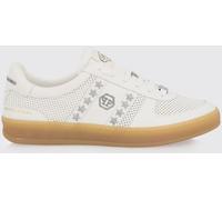 PHILIPP PLEIN Retro Rebel Perforated Leather Sneakers with Applied Stars - Size: 43 - male