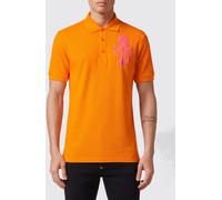 PHILIPP PLEIN Short-Sleeve Cotton Polo Shirt with Skull Print and Logo - Size: XXL - male
