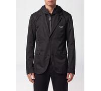 PHILIPP PLEIN Single-Breasted Polyester Blazer with Hood and Peak Lapels - Size: XL - male