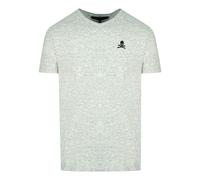 Philipp Plein Skull And Crossbones Logo Underwear V-Neck T-Shirt - Grey - S