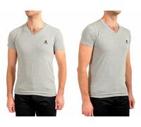 Philipp Plein Skull Cotton Stretch Logo V-Neck T-Shirt Loungewear Shirt Top S