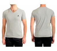 Philipp Plein Skull Cotton Stretch Logo V-Neck T-Shirt Loungewear Shirt Top XL