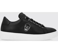 PHILIPP PLEIN Skull Print Smooth Leather Low-Top Sneakers - Size: 38 - male