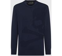 PHILIPP PLEIN Skull Print Wool and Cotton Crewneck Jumper for a Rock-Inspired Look - Size: 4XL - male