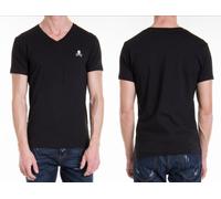 Philipp Plein Skull Stretch V-Neck Slim T-Shirt Totenkopf Logo Underwear Shirt L
