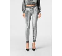 PHILIPP PLEIN Slim Fit Chenille Velvet Jogging Trousers with Drawstring Waist - Size: M - female