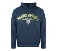 Philipp Plein Sport Mens Equipment Logo Navy Hoodie - Blue Cotton - Size Medium