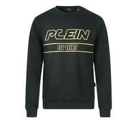 Philipp Plein Sport Mens Gold Logo Black Jumper Cotton - Size Medium