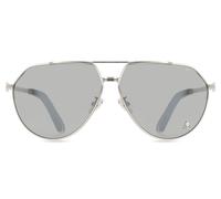 Philipp Plein SPP007M 583H Men's Sunglasses Silver Size 64