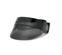 Philipp Plein SPP033S PLEIN F.I.T. FUTURE IS TODAY VISIERA-K 0U28 Unisex Sunglasses Injected Black Grey Visor Polarized