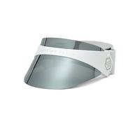 Philipp Plein SPP033S PLEIN F.I.T. FUTURE IS TODAY VISIERA-K 5WWX Unisex Sunglasses Injected White Grey Visor Normal Mirror