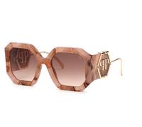 Philipp Plein SPP067 06Z8 ROSA MARMORIZZATO 54/22/140 Women's Sunglasses