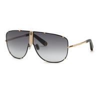 Philipp Plein Unisex SPP075M Plein Stud 0376 Sunglasses Metal Gold Grey Pilot Normal Shaded
