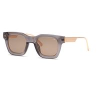 Philipp Plein SPP105M PLEIN ROCK SUPERHERO 09MB Man Sunglasses Acetate Grey Brown Squared Normal