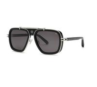Philipp Plein SPP109M PLEIN ICON 700 Man Sunglasses Metal Black Smoke Squared Normal
