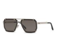Philipp Plein SPP131 0K07 PALLADIO C/NERO SEMILUCIDO 64/12/145 MAN Sunglasses