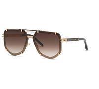 Philipp Plein SPP132 0301 Women’s Sunglasses Gold Size 66
