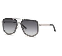 Philipp Plein SPP132 0K07 PALLADIO LUCIDO C/NERO 66/10/145 MAN Sunglasses