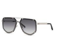 Philipp Plein SPP132 0K07 Womenâs Sunglasses Black Size 66