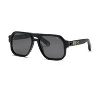 Philipp Plein Plein Icon 57 Mm Sunglasses Black Smoke/CAT3 Men