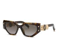 Philipp Plein Plein Icon Edge Woman Sunglasses Brown Smoke Gradient Smoke/CAT3 Woman