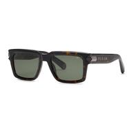 Philipp Plein SPP181M PLEIN EMPIRE 722 Man Sunglasses Acetate Havana Green Squared Normal