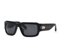 Philipp Plein SPP182M PLEIN EMPIRE 700 Man Sunglasses Acetate Black Smoke Squared Normal