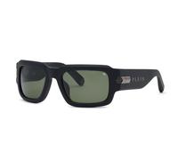 Philipp Plein SPP182M PLEIN EMPIRE 703 Man Sunglasses Acetate Black Green Squared Normal