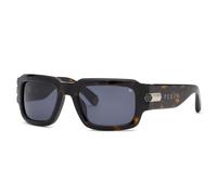 Philipp Plein SPP182M PLEIN EMPIRE 722 Man Sunglasses Acetate Havana Smoke Squared Normal