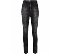 Philipp Plein stonewashed super high-waisted jeggings - Black 25-26-27-28-29