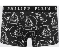 PHILIPP PLEIN Stretch Cotton Blend Boxer Shorts with Skull Print - Size: 4XL - male