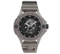Philipp Plein Men's Watch Analogue Quartz The $Kull Ecoceramic Silicone, Taupe - Pwuba0323, Bracelet