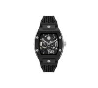 Philipp Plein Men's Watch Analogue Automatic The Skeleton Ecoceramic, Black/Silver-Pwvba0423