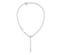 Philipp Plein Thunder Lady stainless-steel necklace - Silver One Size