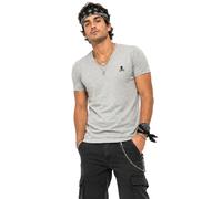 Philipp Plein V-Neck T-Shirt Skull Logo Stretch Cotton Blend Jersey New L