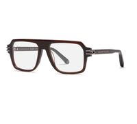 Philipp Plein VPP195M PLEIN ICON 0AAK Man Optical frames Acetate Brown Squared