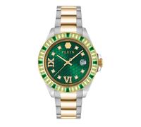 Philipp Plein Women’s Lady Empire 39 mm Green Dial Two-Tone Crystal Watch PW2FA0225 - Stainless Steel / Mineral