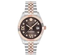 Philipp Plein Women's Watch Analogue Quartz Date Superlative Stainless Steel, Bic/Brown- Pwyfa0325