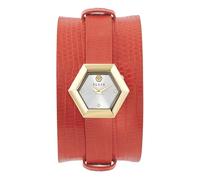 Philipp Plein LA Jungle DE Plein Women's Analogue Quartz Watch Leather, Orange / Taupe - Pw6fa0325