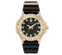 Philipp Plein Women's Analogue Quartz Watch with Silicone Strap PWOFA0225