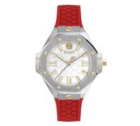 Philipp Plein Women's Analogue Quarz Watch with Silicone Strap PWBDA0124