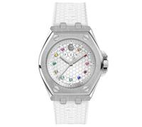 Philipp Plein Women's Analogue Quarz Watch with Silicone Strap PWJAA0122