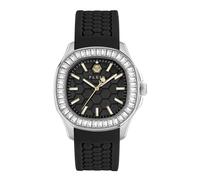 Philipp Plein Women's Watch The $Pectre Lady 38mm Analogue Quartz Silicone Silver/Black PWTAA0824