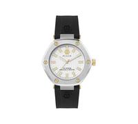 Philipp Plein Women's Watch Analogue Quartz The Hexagon, Silver/Silver/Silicone - Pw1ba0223