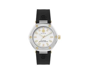 Philipp Plein Women's Watch Analogue Quartz The Hexagon, Silver/Silver/Silicone - Pw1ba0223