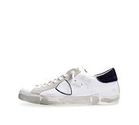 Philippe Model Sneaker Paris X Made of White Leather with Blue Details