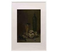 Philippe Rousseau Still Life with Oysters A3 A4 Framed Print Picture